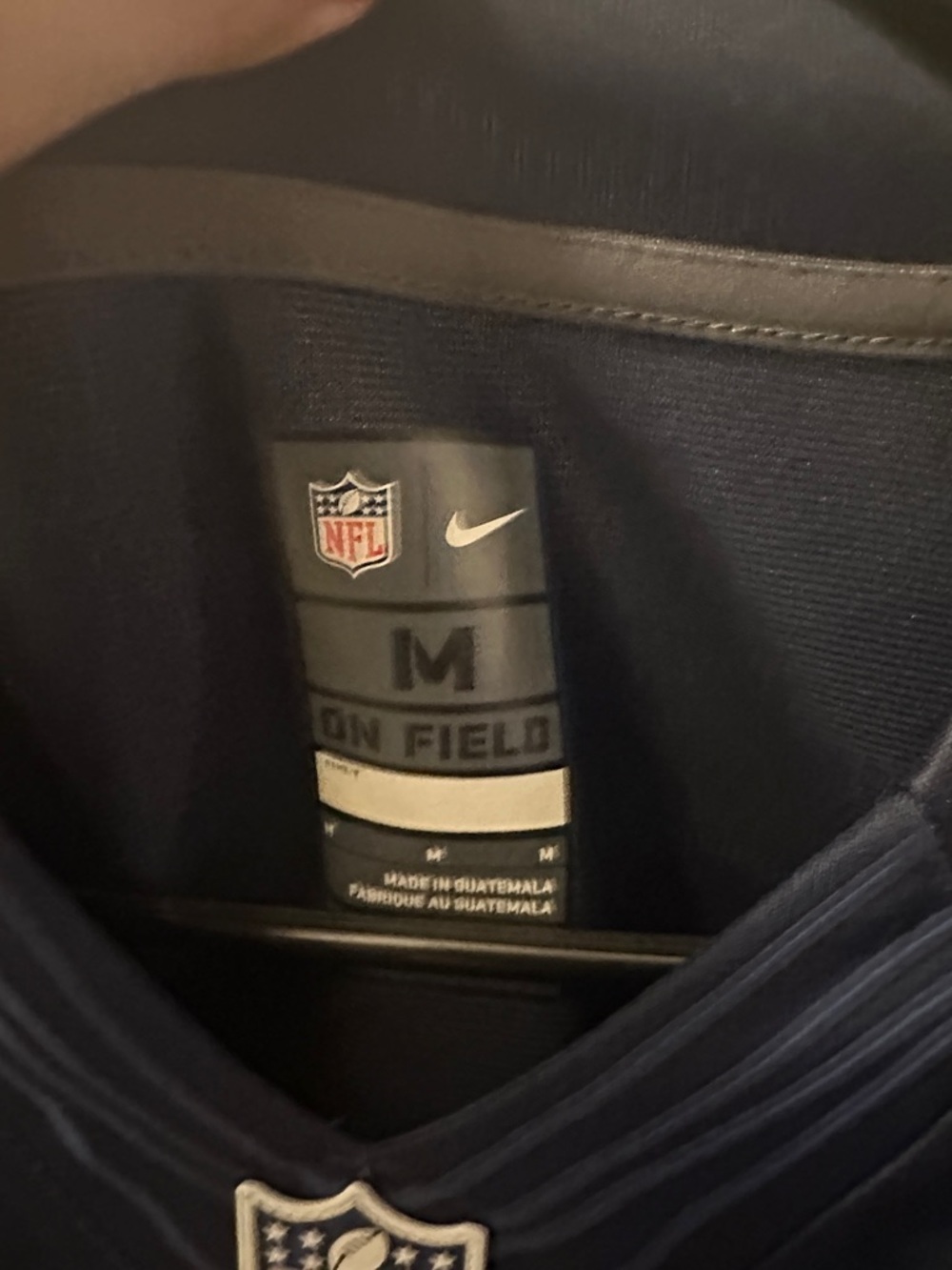 Nike Navy Chargers #50 Football Jersey with White and Gold Accents - Picture 4 of 5